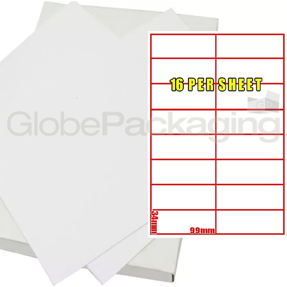 5000 SHEETS OF PRINTER ADDRESS LABELS - 16 PER SHEET